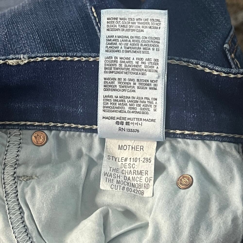 MOTHER Denim | The Charmer Jeans | Dance of the Mockingbirds Wash | Size 27 - Picture 8 of 10